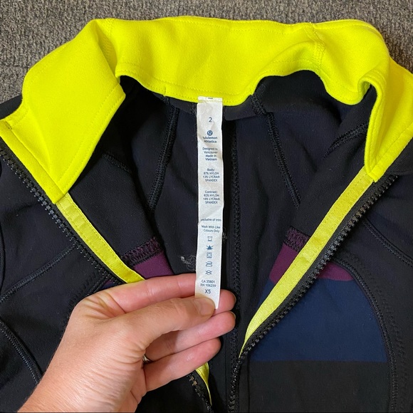 Lululemon Forme Jacket Striped with Bright Colors, Like New! - Picture 8 of 12